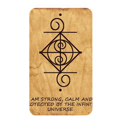 I Am Strong, Calm  And Protected By The Infinite Universe Memory Card Reader (Rectangular) from ArtsNow.com Front