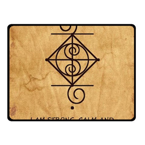 I Am Strong, Calm  And Protected By The Infinite Universe Fleece Blanket (Small) from ArtsNow.com 50 x40  Blanket Front