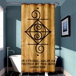 I Am Strong, Calm  And Protected By The Infinite Universe Shower Curtain 36  x 72  (Stall) 