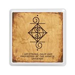 I Am Strong, Calm  And Protected By The Infinite Universe Memory Card Reader (Square)
