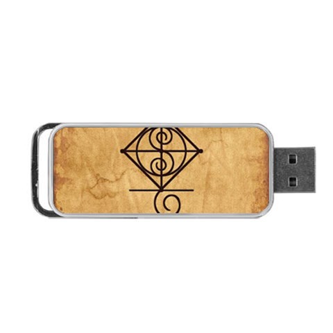 I Am Strong, Calm  And Protected By The Infinite Universe Portable USB Flash (One Side) from ArtsNow.com Front