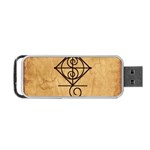 I Am Strong, Calm  And Protected By The Infinite Universe Portable USB Flash (Two Sides)
