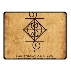 I Am Strong, Calm  And Protected By The Infinite Universe Double Sided Fleece Blanket (Small)  from ArtsNow.com 45 x34  Blanket Back