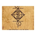 I Am Strong, Calm  And Protected By The Infinite Universe Double Sided Flano Blanket (Mini) 