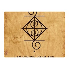 I Am Strong, Calm  And Protected By The Infinite Universe Double Sided Flano Blanket (Mini)  from ArtsNow.com 35 x27  Blanket Back
