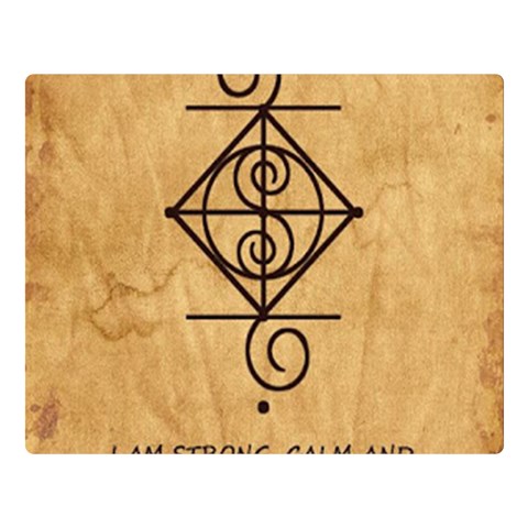 I Am Strong, Calm  And Protected By The Infinite Universe Double Sided Flano Blanket (Large)  from ArtsNow.com Blanket Back