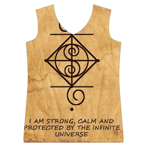 I Am Strong, Calm  And Protected By The Infinite Universe Women s Basketball Tank Top from ArtsNow.com Front