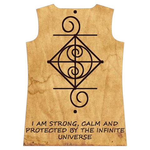 I Am Strong, Calm  And Protected By The Infinite Universe Women s Basketball Tank Top from ArtsNow.com Back