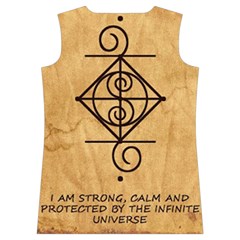 I Am Strong, Calm  And Protected By The Infinite Universe Women s Basketball Tank Top from ArtsNow.com Back