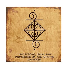 I Am Strong, Calm  And Protected By The Infinite Universe Duvet Cover Double Side (Full/ Double Size) from ArtsNow.com Back