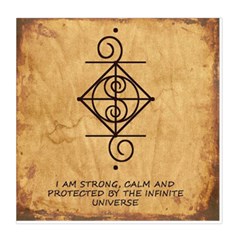 I Am Strong, Calm  And Protected By The Infinite Universe Duvet Cover Double Side (Queen Size) from ArtsNow.com Front