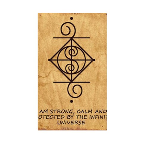 I Am Strong, Calm  And Protected By The Infinite Universe Duvet Cover Double Side (Single Size) from ArtsNow.com Back