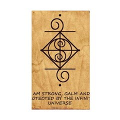I Am Strong, Calm  And Protected By The Infinite Universe Duvet Cover Double Side (Single Size) from ArtsNow.com Back