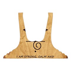 I Am Strong, Calm  And Protected By The Infinite Universe Got No Strings Sports Bra from ArtsNow.com Front