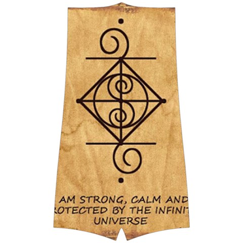 I Am Strong, Calm  And Protected By The Infinite Universe Boyleg Halter Swimsuit  from ArtsNow.com Front Body