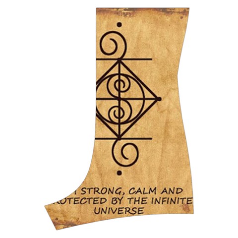 I Am Strong, Calm  And Protected By The Infinite Universe Boyleg Halter Swimsuit  from ArtsNow.com Back Left