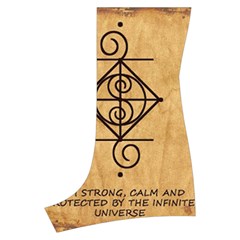 I Am Strong, Calm  And Protected By The Infinite Universe Boyleg Halter Swimsuit  from ArtsNow.com Back Left