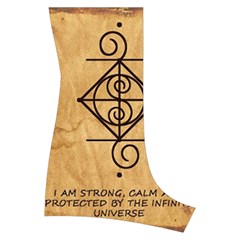 I Am Strong, Calm  And Protected By The Infinite Universe Boyleg Halter Swimsuit  from ArtsNow.com Back Right