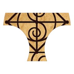 I Am Strong, Calm  And Protected By The Infinite Universe Halter Swimsuit from ArtsNow.com Front Bottom