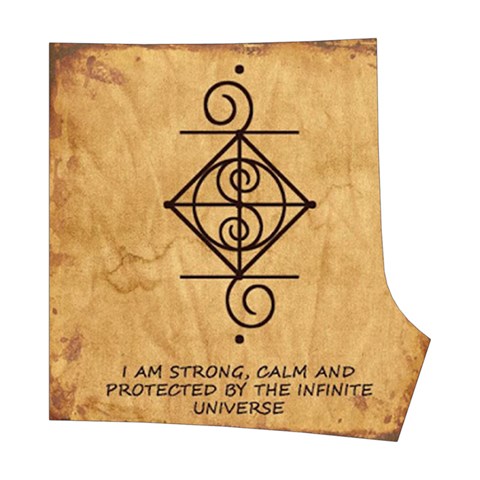 I Am Strong, Calm  And Protected By The Infinite Universe Boyleg Bikini Wrap Bottoms from ArtsNow.com Front Right