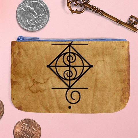 I Am Strong, Calm  And Protected By The Infinite Universe Large Coin Purse from ArtsNow.com Front