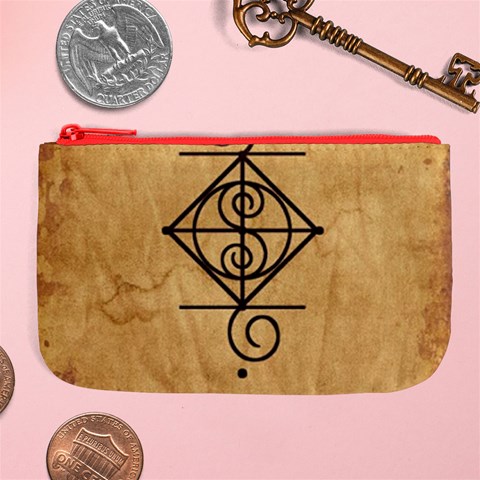 I Am Strong, Calm  And Protected By The Infinite Universe Large Coin Purse from ArtsNow.com Front