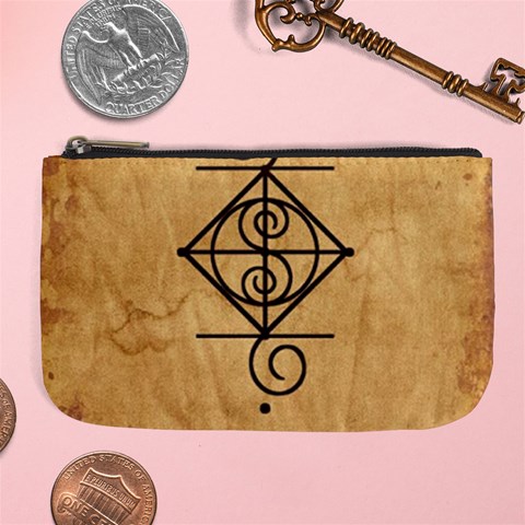 I Am Strong, Calm  And Protected By The Infinite Universe Large Coin Purse from ArtsNow.com Front