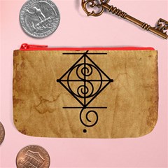 I Am Strong, Calm  And Protected By The Infinite Universe Large Coin Purse from ArtsNow.com Front