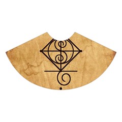 I Am Strong, Calm  And Protected By The Infinite Universe Midi Sleeveless Dress from ArtsNow.com Skirt Back