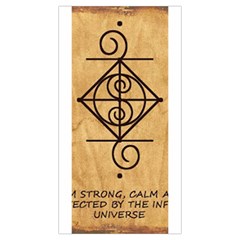 I Am Strong, Calm  And Protected By The Infinite Universe Pleated Mini Skirt from ArtsNow.com Skirt Back