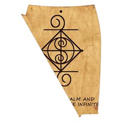 I Am Strong, Calm  And Protected By The Infinite Universe Midi Wrap Pencil Skirt from ArtsNow.com Front Left