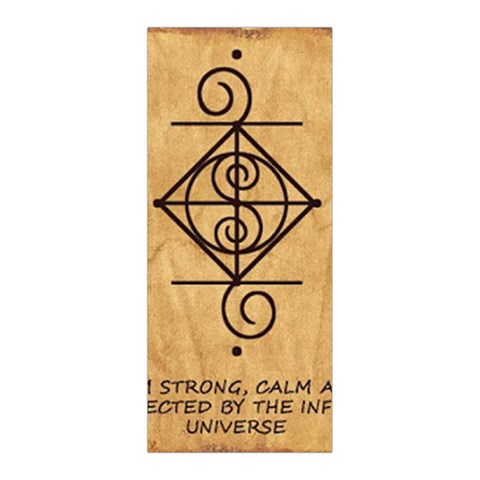 I Am Strong, Calm  And Protected By The Infinite Universe Pleated Skirt from ArtsNow.com Back Pleats