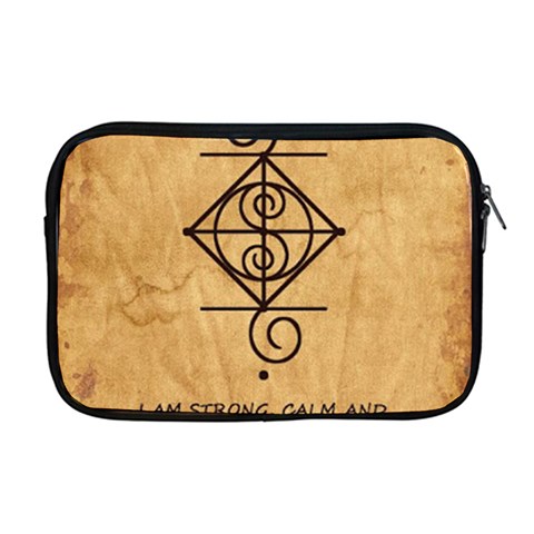 I Am Strong, Calm  And Protected By The Infinite Universe Apple MacBook Pro 17  Zipper Case from ArtsNow.com Front
