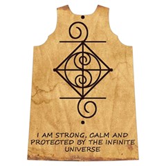 I Am Strong, Calm  And Protected By The Infinite Universe Velvet Long Sleeve Shoulder Cutout Dress from ArtsNow.com Back