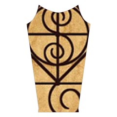 I Am Strong, Calm  And Protected By The Infinite Universe Velvet Long Sleeve Shoulder Cutout Dress from ArtsNow.com Right Sleeve