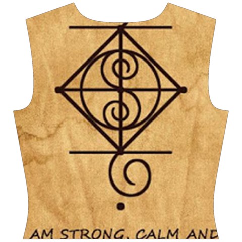 I Am Strong, Calm  And Protected By The Infinite Universe Cap Sleeve Wrap Front Dress from ArtsNow.com Back