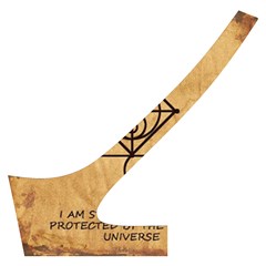 I Am Strong, Calm  And Protected By The Infinite Universe Cross Back Hipster Bikini Set from ArtsNow.com Back Left