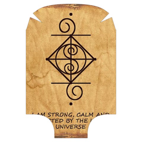 I Am Strong, Calm  And Protected By The Infinite Universe Luggage Cover (Large) from ArtsNow.com Back