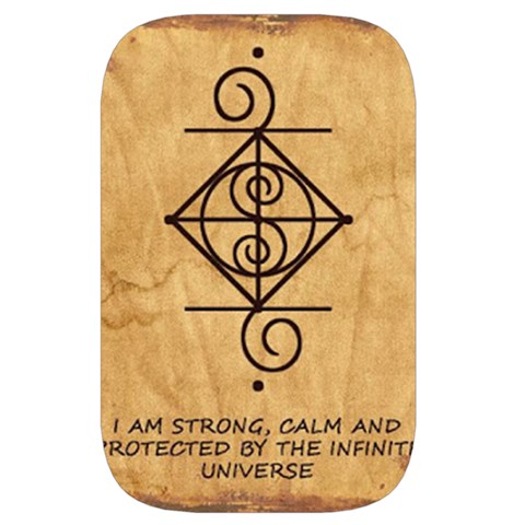 I Am Strong, Calm  And Protected By The Infinite Universe Waist Pouch (Large) from ArtsNow.com Front