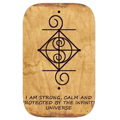 I Am Strong, Calm  And Protected By The Infinite Universe Waist Pouch (Large) from ArtsNow.com Front