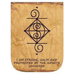 I Am Strong, Calm  And Protected By The Infinite Universe Waist Pouch (Large) from ArtsNow.com Front Pocket