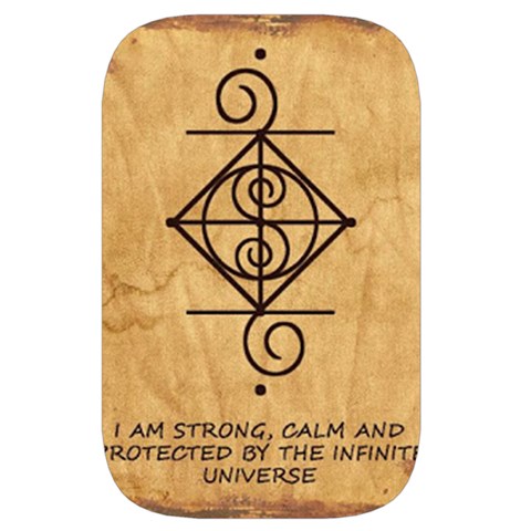 I Am Strong, Calm  And Protected By The Infinite Universe Waist Pouch (Large) from ArtsNow.com Back