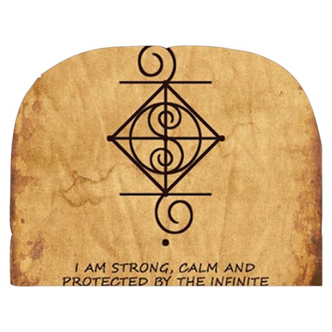 I Am Strong, Calm  And Protected By The Infinite Universe Make Up Case (Medium) from ArtsNow.com Back
