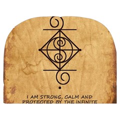 I Am Strong, Calm  And Protected By The Infinite Universe Make Up Case (Medium) from ArtsNow.com Back