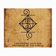I Am Strong, Calm  And Protected By The Infinite Universe Small Glasses Cloth (2 Sides) from ArtsNow.com Front
