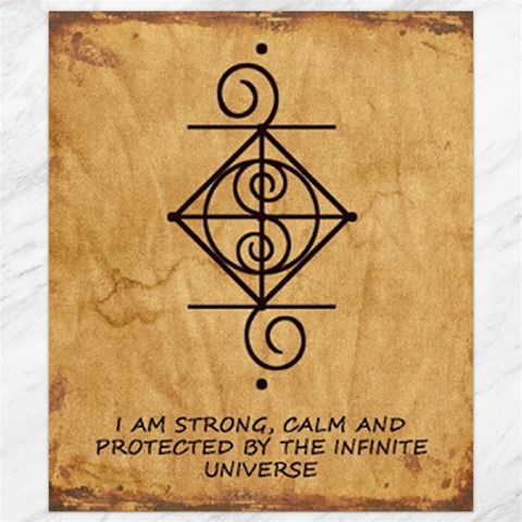 I Am Strong, Calm  And Protected By The Infinite Universe Canvas 8  x 10  from ArtsNow.com 8.15 x9.66  Canvas - 1