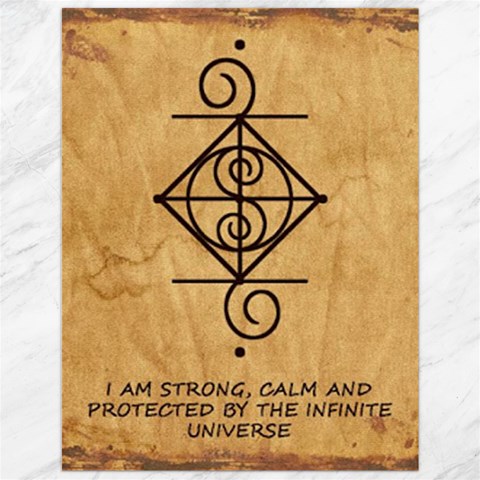 I Am Strong, Calm  And Protected By The Infinite Universe Canvas 12  x 16  from ArtsNow.com 11.86 x15.41  Canvas - 1