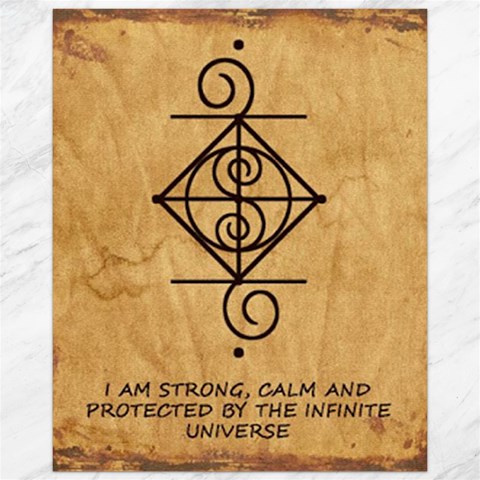 I Am Strong, Calm  And Protected By The Infinite Universe Canvas 16  x 20  from ArtsNow.com 15.75 x19.29  Canvas - 1