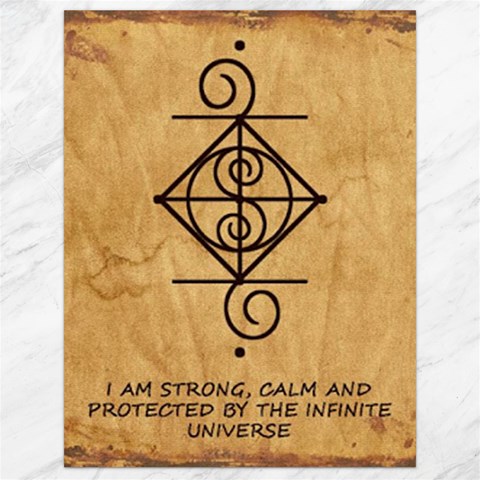I Am Strong, Calm  And Protected By The Infinite Universe Canvas 18  x 24  from ArtsNow.com 17.8 x23.08  Canvas - 1
