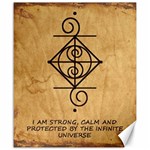 I Am Strong, Calm  And Protected By The Infinite Universe Canvas 20  x 24 